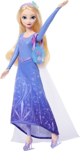 Elsa-Puppe auf Schlittschuhen mit beweglichem Körper