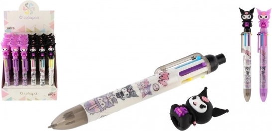 Stift mit sechs Farben und Figur