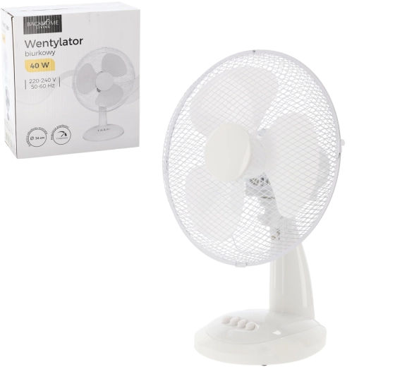 Tischventilator weiß 40 W