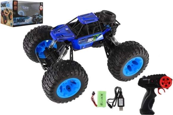 RC Auto Offroad 2,4 GHz Kunststoff 32 cm mit wiederaufladbarem Akku – Blau
