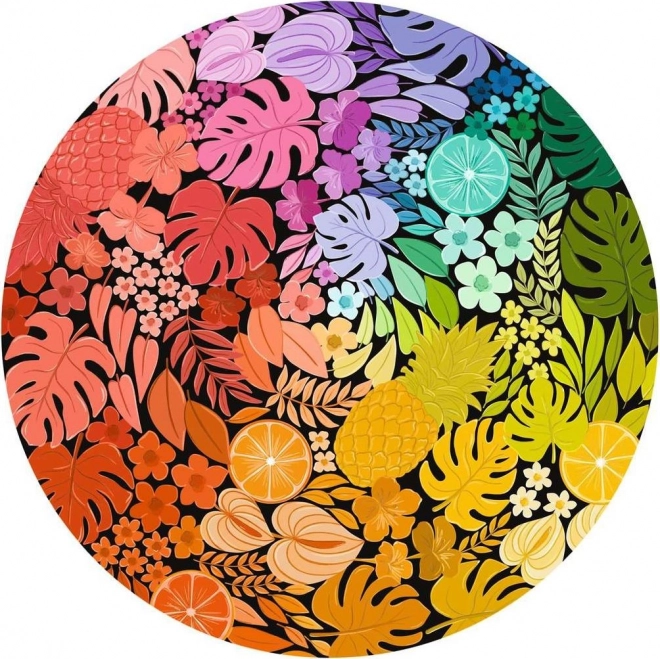 Puzzle 500 Teile Farbpalette Tropische Motive