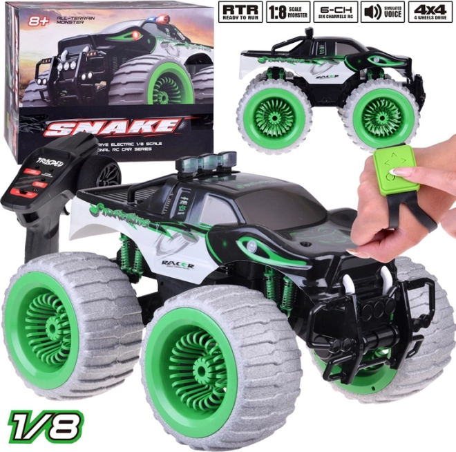 Riesiges RC-Auto Monster Snake 4x4 mit Musik, Lichtern und 360°-Drift