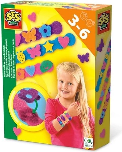 SES Creative bunte Klettarmbänder