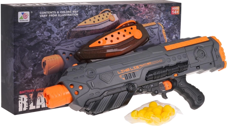 Halbautomatische Pistole BLAZE STORM für Schaumkugeln, grau