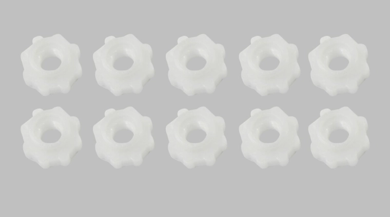 Nylonmuttern M6 × 25 mm – 10 Stück
