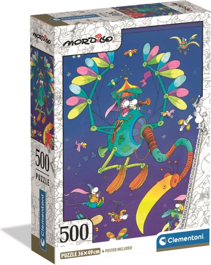 Clementoni Puzzle 500 Teile MORDILLO Fliegende Maschine