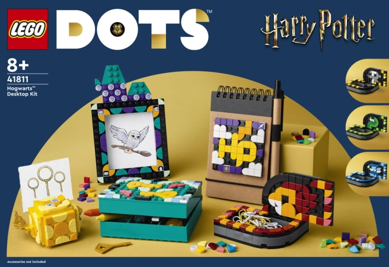 LEGO DOTS Schreibtisch-Accessoires – HARRY POTTER Hogwarts (41811)