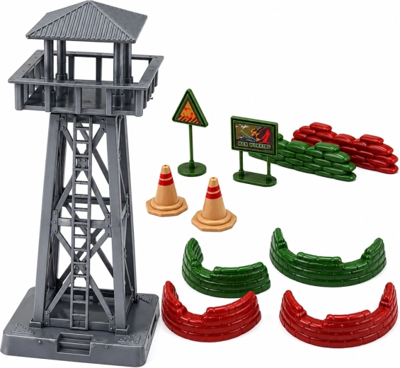 Turm und Zubehör zum Aufbau einer Basis
