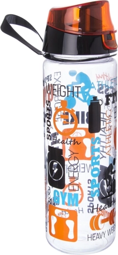 Fitness-Sportflasche mit Verschluss 0,75 l