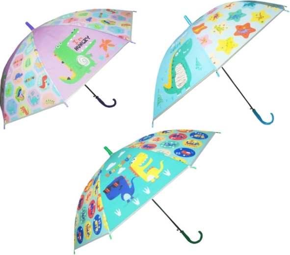 Automatischer Kinder-Regenschirm mit Dinosauriermotiven Swede