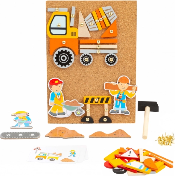 Klopfspiel-Kreativset aus Kork – Verkehr – SMALL FOOT