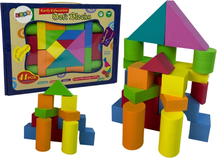 Schaumstoff-Bausteine für Kinder – 41 Teile