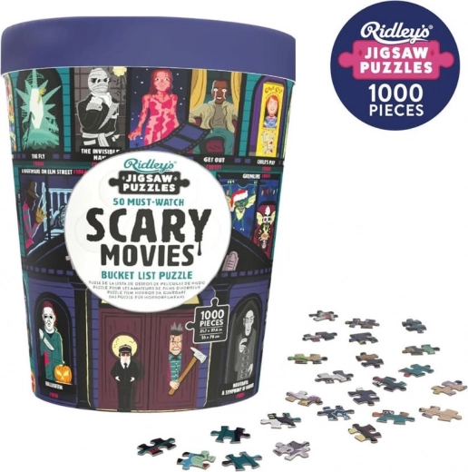 Puzzle RIDLEY’S GAMES Bucket List: 50 Gruselfilme – 1000 Teile