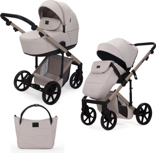Adamex Kombi-Kinderwagen Dolce natura vanilla 2-in-1