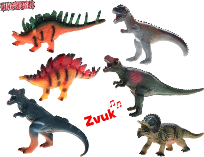 Dinosaurierfigur mit Sound Dinoworld 23–25 cm – 1 Stück