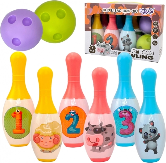 Kegel für Kinder Tiere und Zahlen - Woopie
