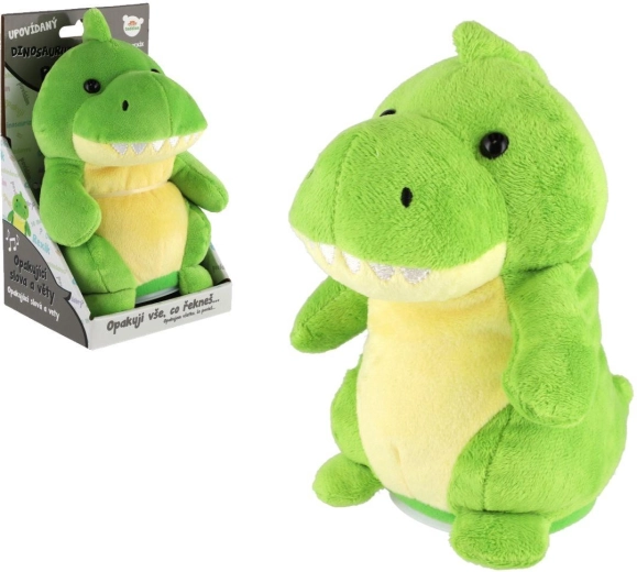 Dinosaurier Rexi – Plüschtier, wiederholt Sätze, 18 cm, mit Sound