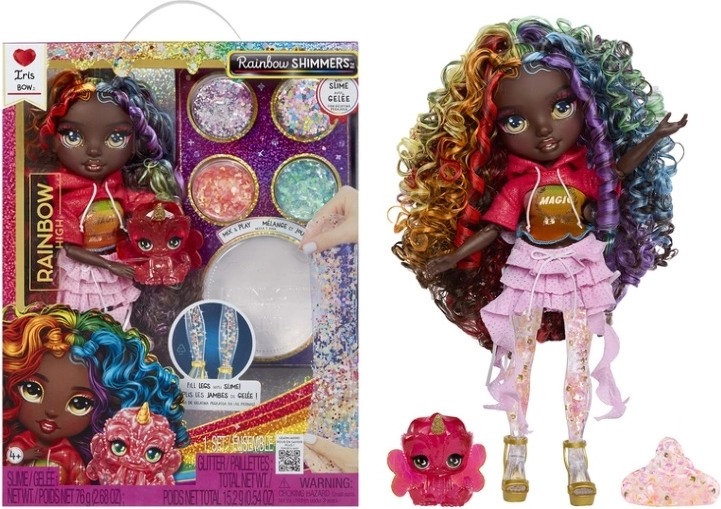 Rainbow High Glitzerpuppe mit Slime – Iris