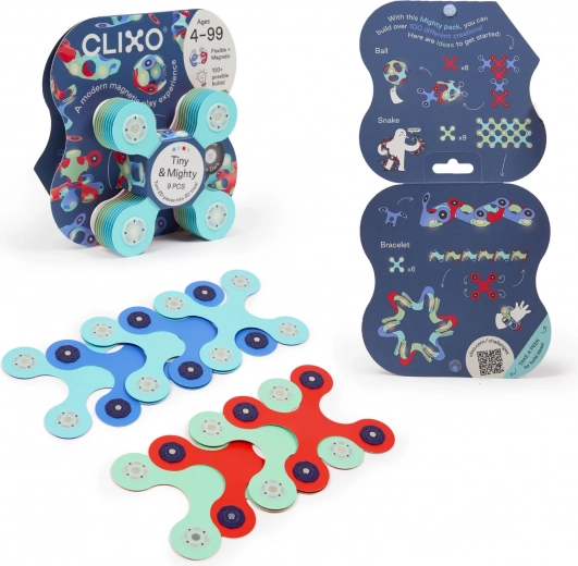 Clixo Tiny & Mighty Marine magnetisches Konstruktionsset mit 9 Teilen