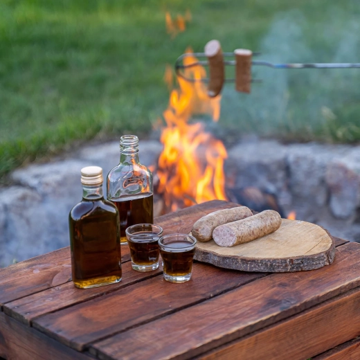 Perfekter Begleiter für Reisen, Camping und das Servieren zu Hause