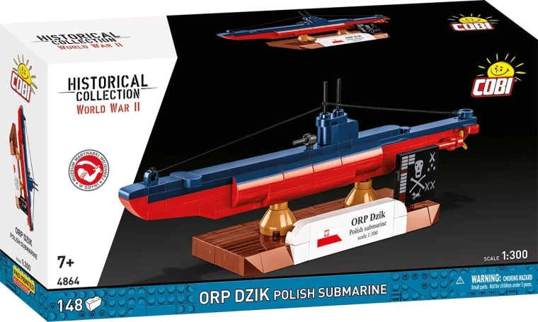 Bauset COBI ORP Dzik – polnisches U-Boot 1:300 (148 Teile)