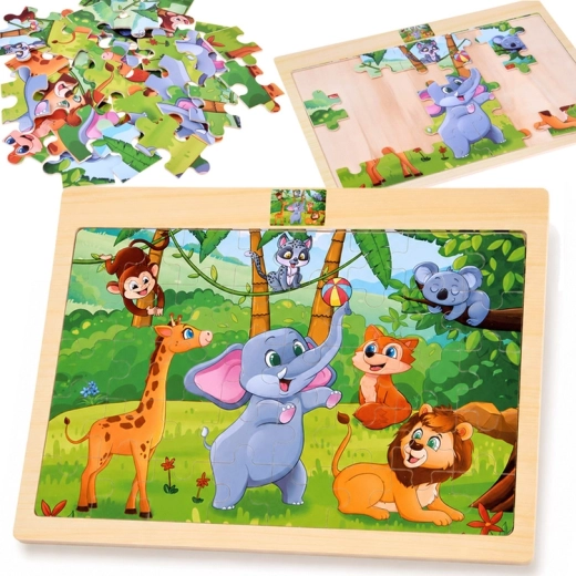 Holzpuzzle Wildtiere 40 Teile