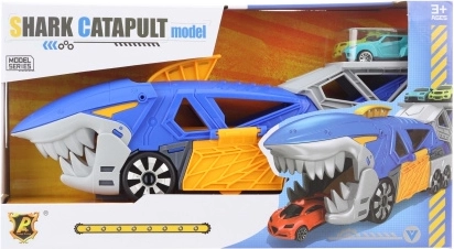 Hai – Abschuss-Autorennbahn mit zwei Autos