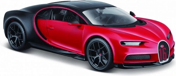 Modellauto Bugatti Chiron Sport schwarz-rot