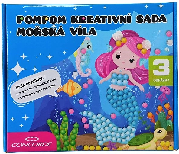 Kreativset mit Pompons Meerjungfrau CONCORDE