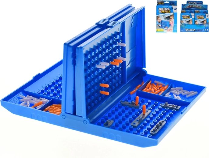 Spiel Schiffe versenken im Kunststoffbox 18 × 14,5 cm