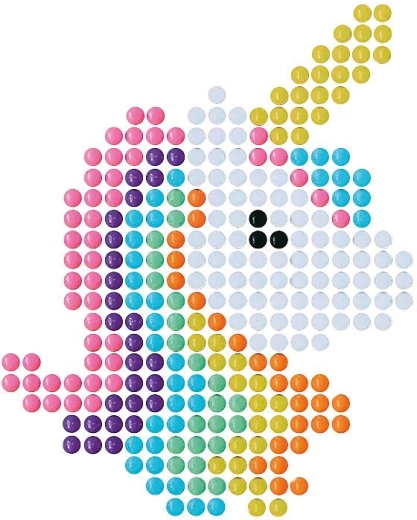 Magisches Einhorn aus Kügelchen