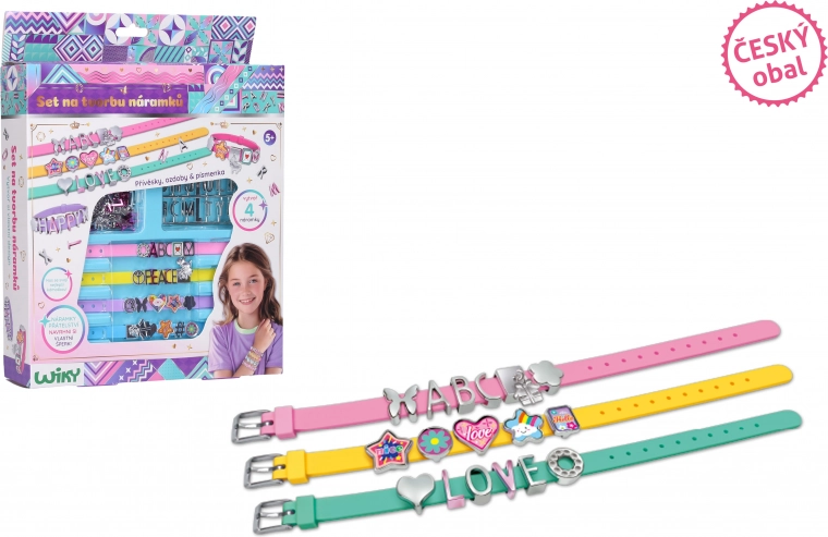 Armbänder mit Buchstaben gestalten – tschechische Verpackung