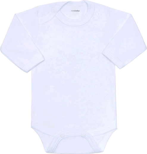 Baby-Body New Baby mit langen Ärmeln, weiß
