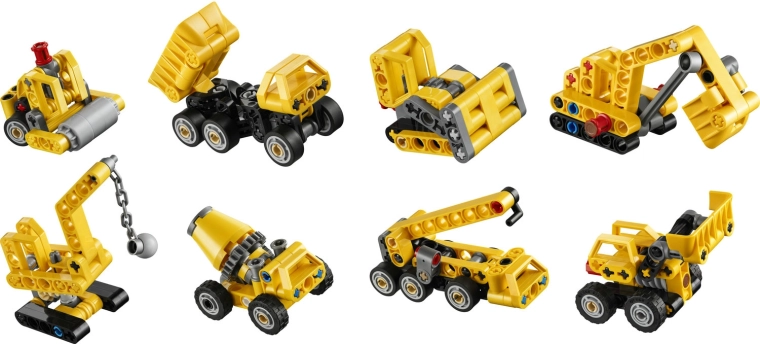 Überraschungsmodell einer Baumaschine