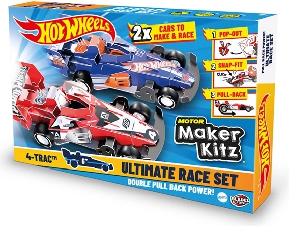 Set HW Bladez Maker Kitz Make Race mit 2 Autos – 1 Stück