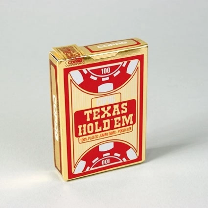 Pokerkarten Texas Hold’em – Kunststoff, großer Index, 54 Karten