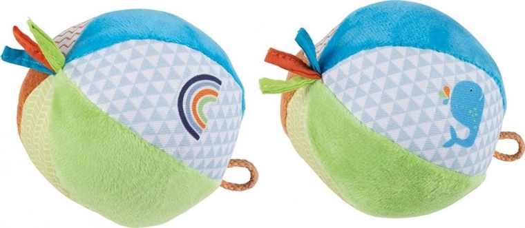 Stoffball Wal und Regenbogen