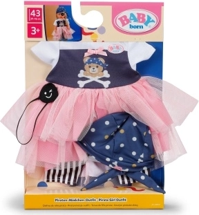 BABY born Piratenkleidung für Puppen 43 cm