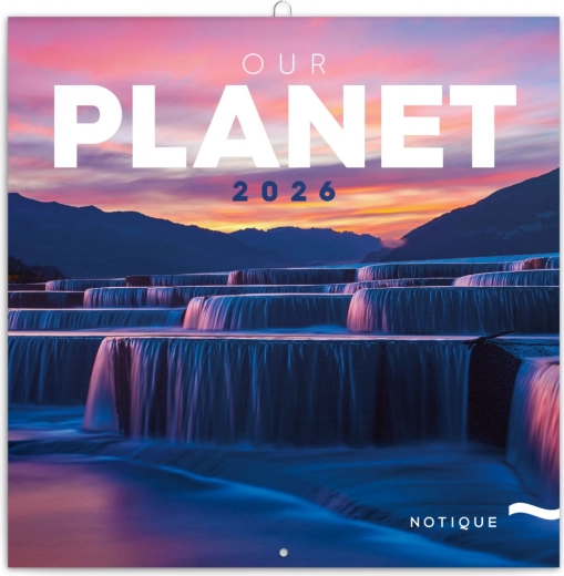 Notique Notizkalender Unser Planet 2026, 30 x 30 cm