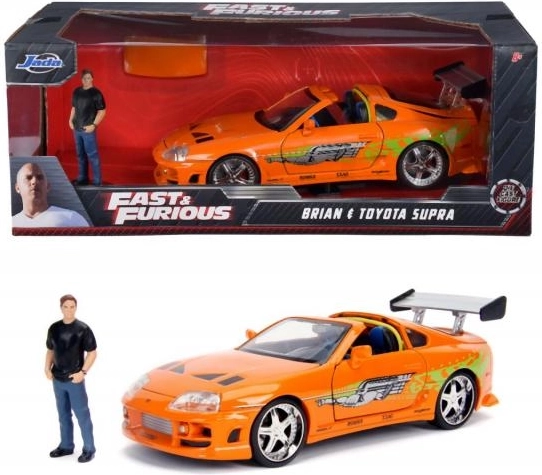The Fast and the Furious Toyota Supra 1995 1:24 mit Brian O’Conner Figur
