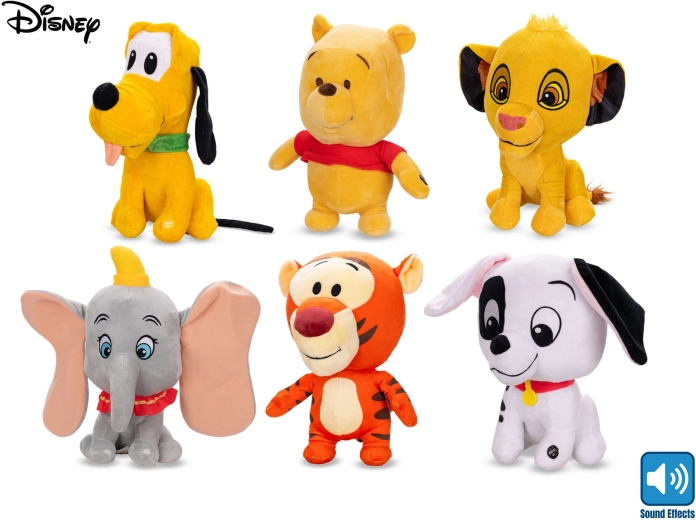 Disney-Plüschfigur mit Sound, 30 cm – 1 Stück