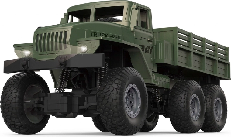 Militärisches RC-Auto mit Fernbedienung und Lichteffekten