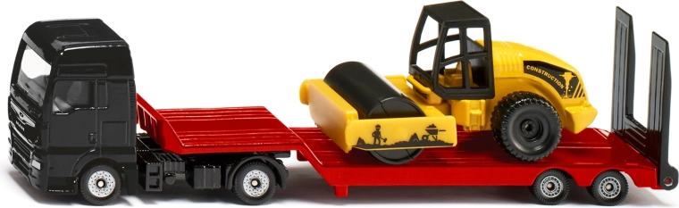Siku Super langer MAN-Sattelzug mit Auflieger und Straßenwalze 1:87