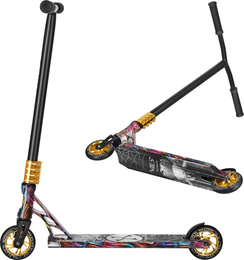 Spider-Design mit goldenen Details