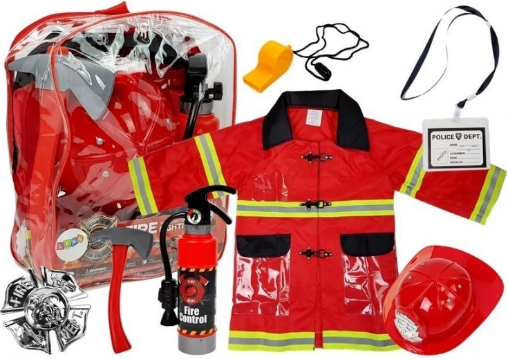 Kinderfeuerwehrkostüm mit Zubehör