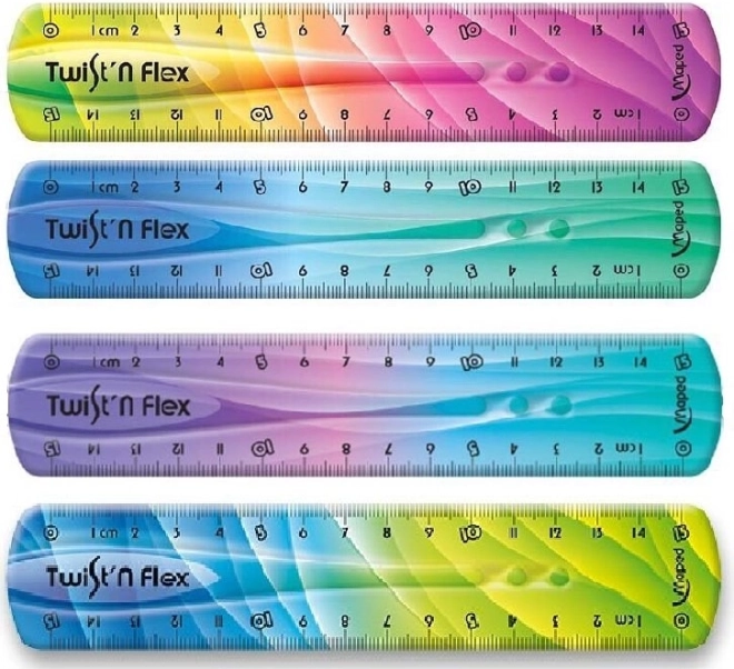 Maped Lineal Twist'n Flex Regenbogen 15 cm