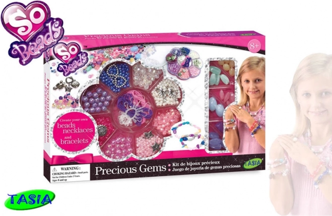 Tasia Perlen-Set Schimmernde Edelsteine