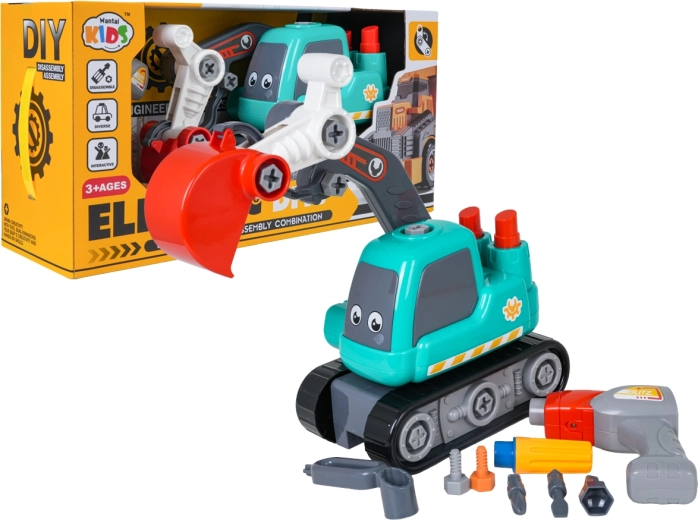 Zerlegbarer Kinderbagger mit Zubehör – 1 Stück