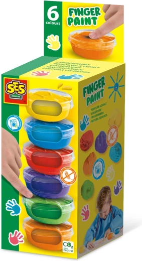 SES Creative Fingerfarben in kleinen Bechern