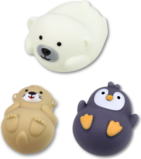 Weiche, quetschbare Tierchen für sensorisches Spiel